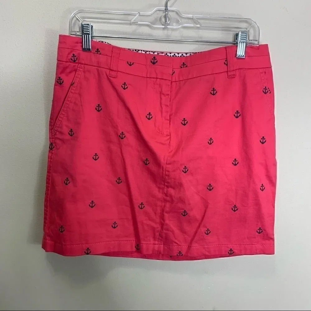 Cambridge dry goods pink skirt blue anchors A1